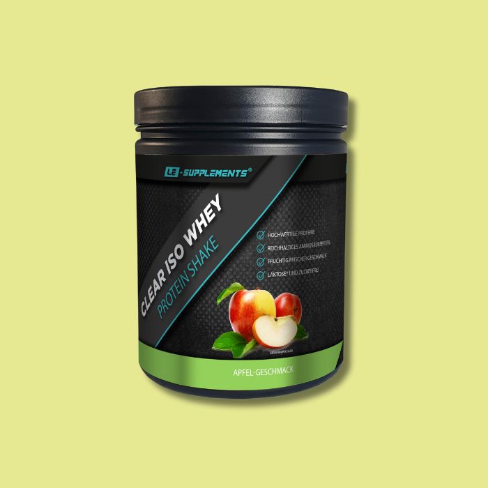 Dose mit Clear Whey Apfel Geschmack