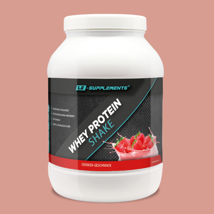 Whey Proteinpulver Erdbeer
