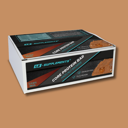Core Protein Bar Hazelnut Brownie Display 12x60 g