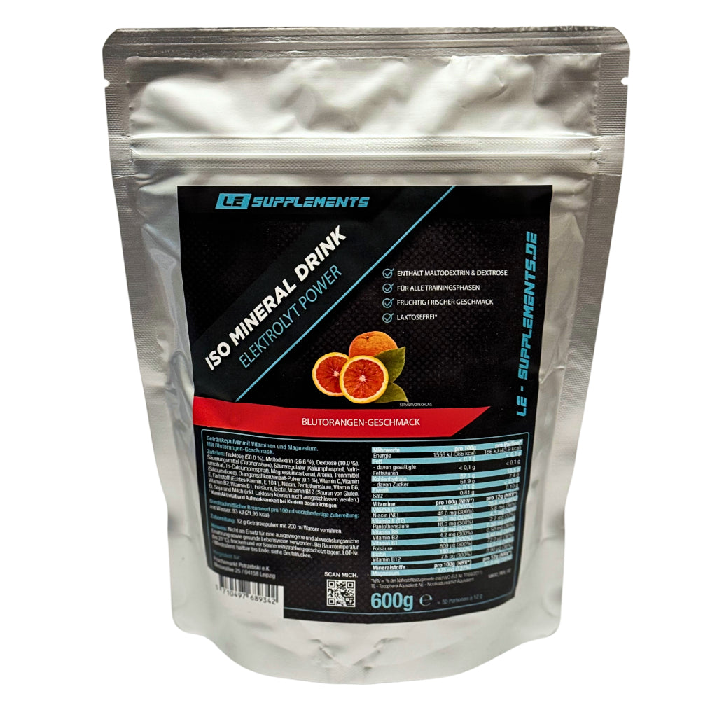 ISO Mineral Drink Blutorange-Geschmack 600 g